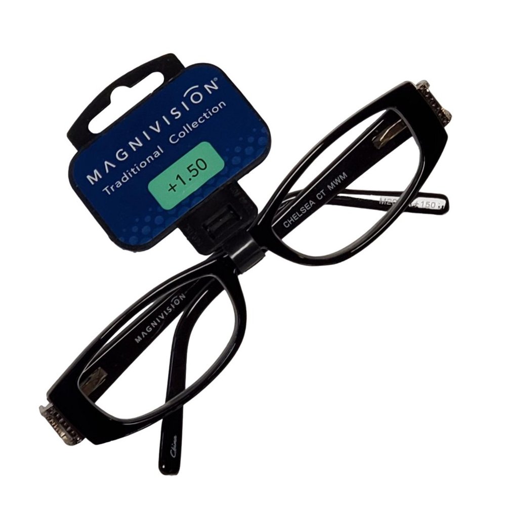 Magnivision Chelsea Readers +1.50 Black